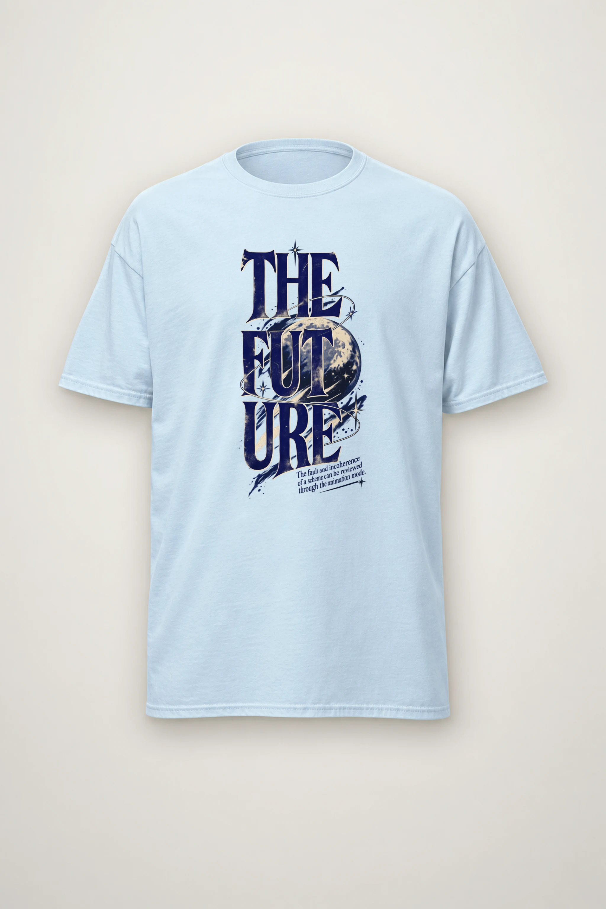 "The Future Orbit" Heavyweight Unisex Crewneck T-shirt