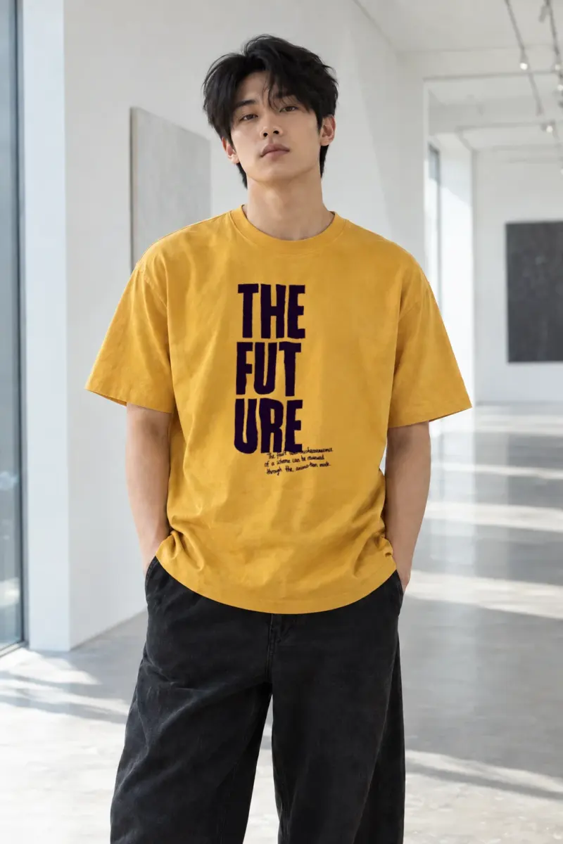 "The Future Poster" Heavyweight Unisex Crewneck T-shirt | Gildan 5000
