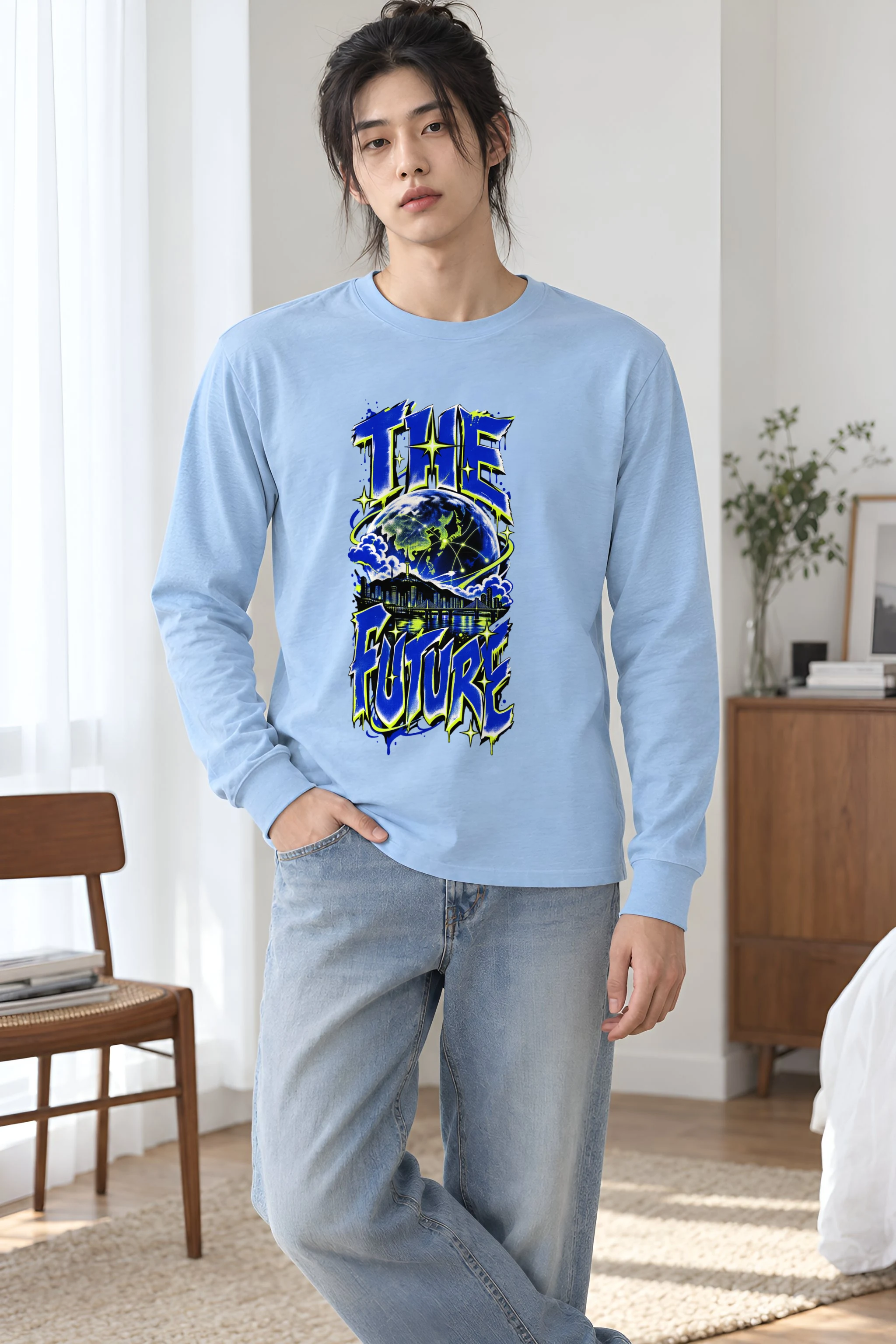 "Networked Horizons" Unisex Longsleeve T-shirt