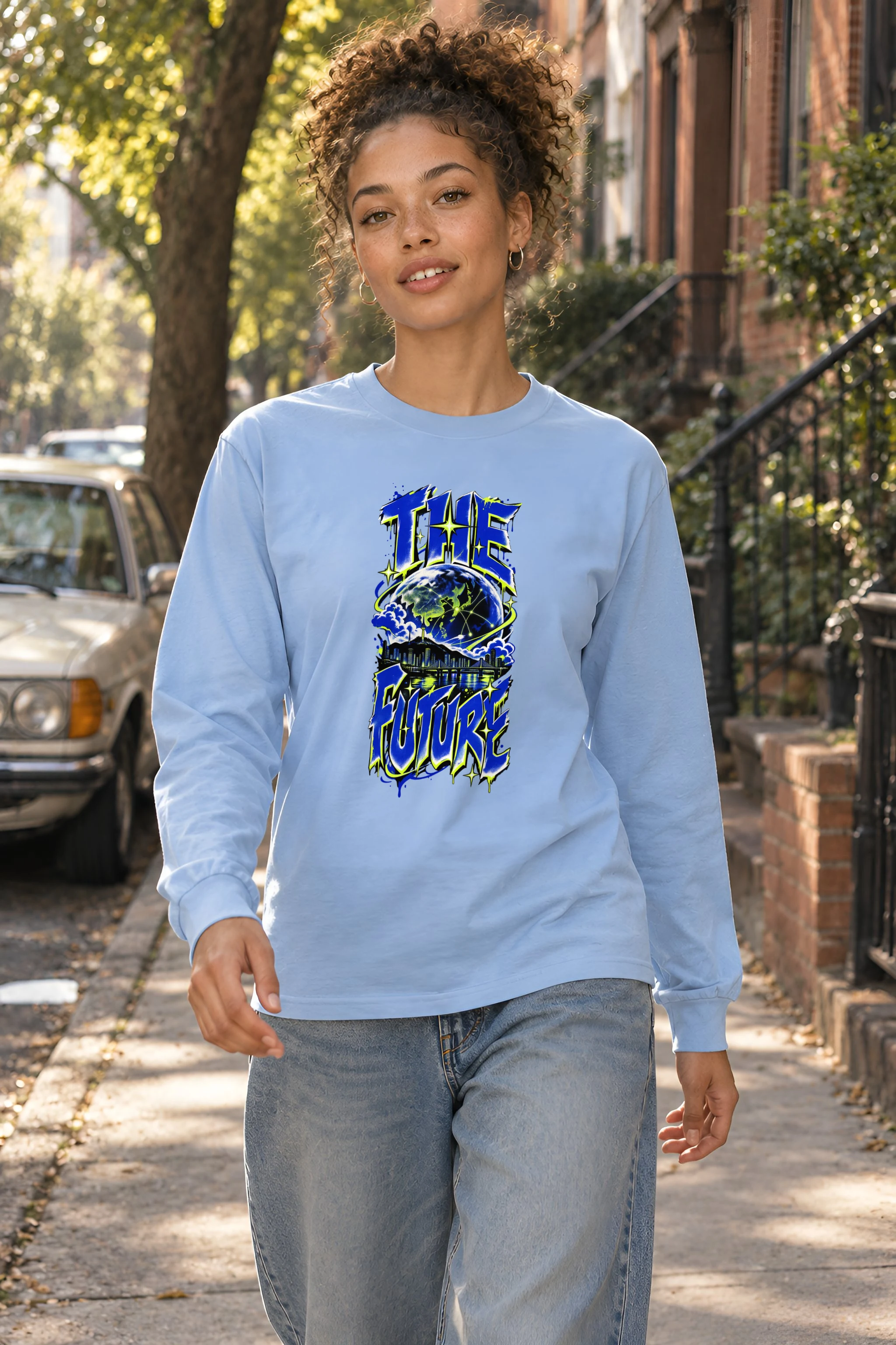 "Networked Horizons" Unisex Longsleeve T-shirt