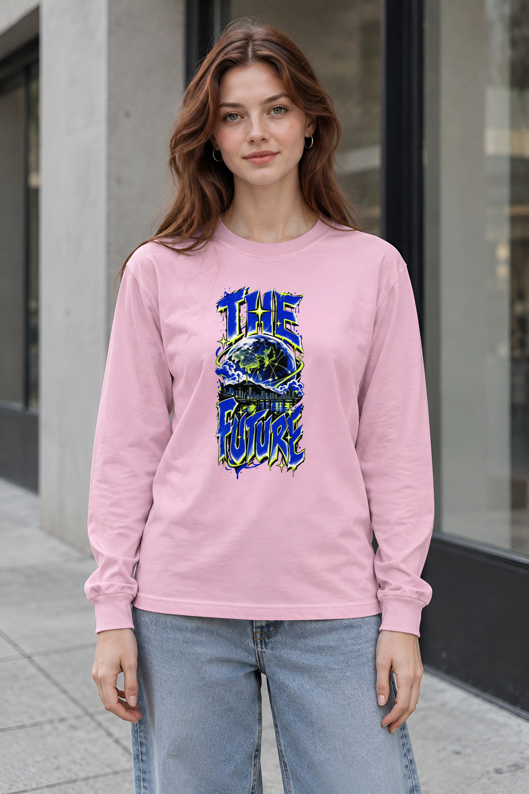"Networked Horizons" Unisex Longsleeve T-shirt