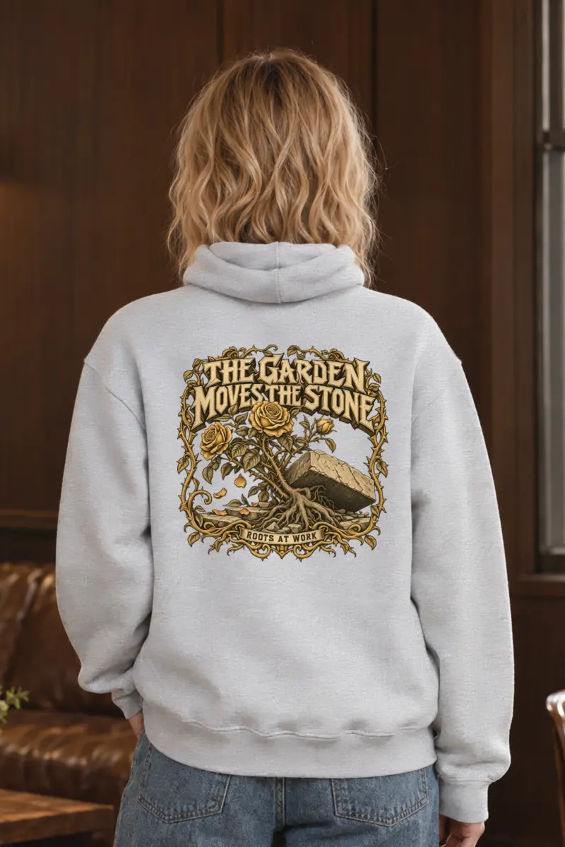 "The Garden Moves the Stone" Heavy Blend Unisex Pullover Hoodie