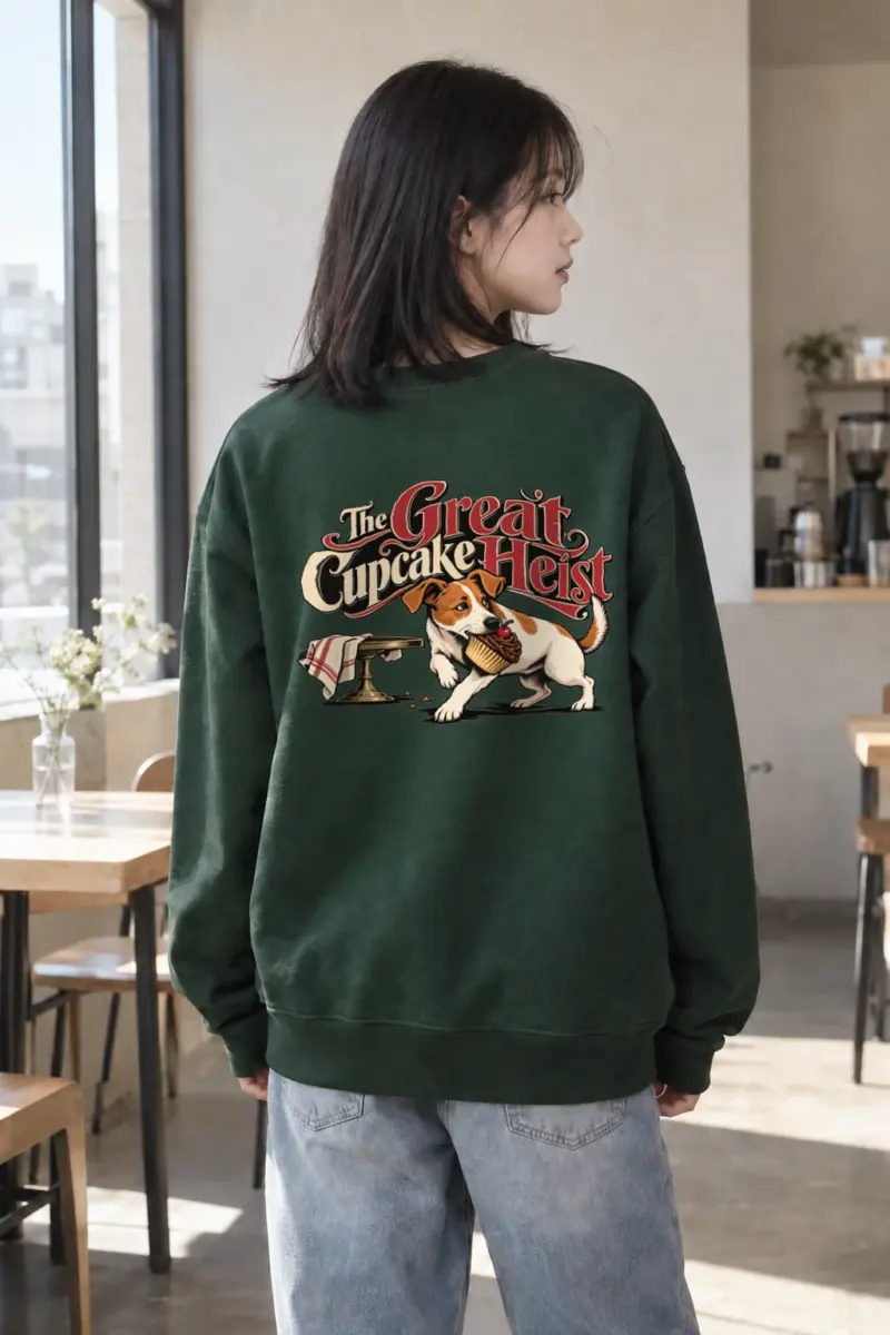 "The Great Cupcake Heist" Heavy Blend Unisex Crewneck Sweatshirt | Gildan 18000