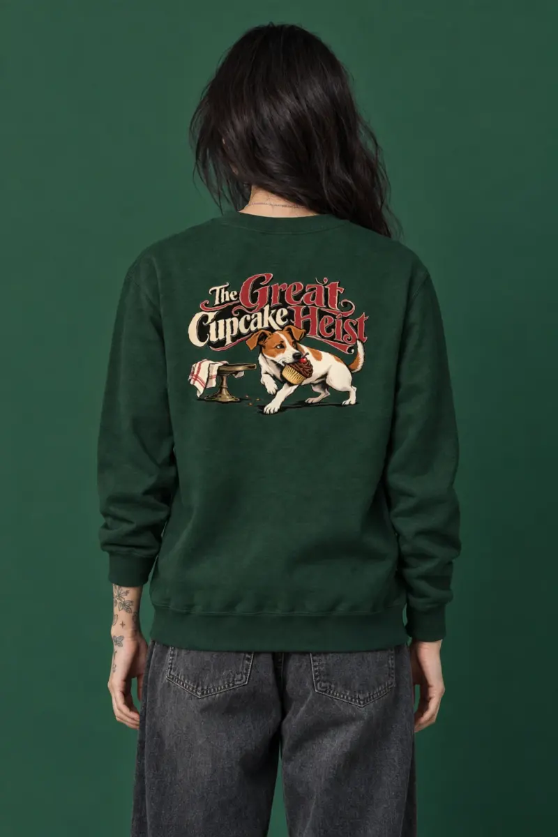 "The Great Cupcake Heist" Heavy Blend Unisex Crewneck Sweatshirt