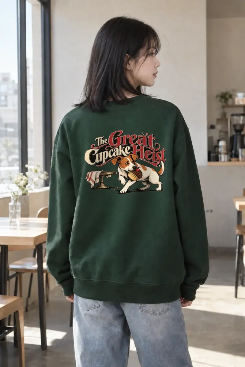 "The Great Cupcake Heist" Heavy Blend Unisex Crewneck Sweatshirt | Gildan 18000