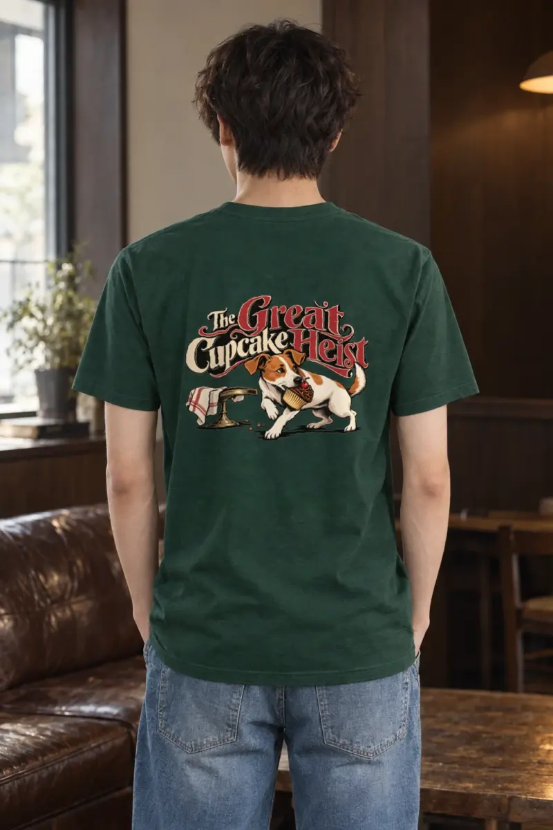 "The Great Cupcake Heist" Heavyweight Unisex Crewneck T-shirt | Gildan 5000