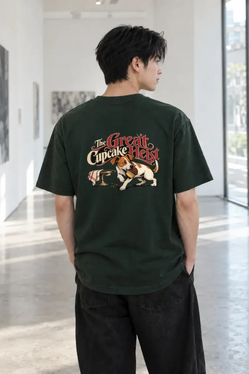 "The Great Cupcake Heist" Heavyweight Unisex Crewneck T-shirt | Gildan 5000