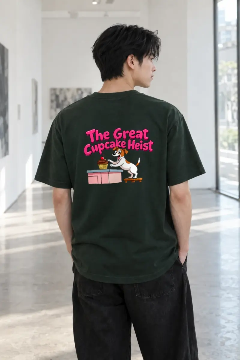 "The Great Cupcake Heist" Heavyweight Unisex Crewneck T-shirt | Gildan 5000