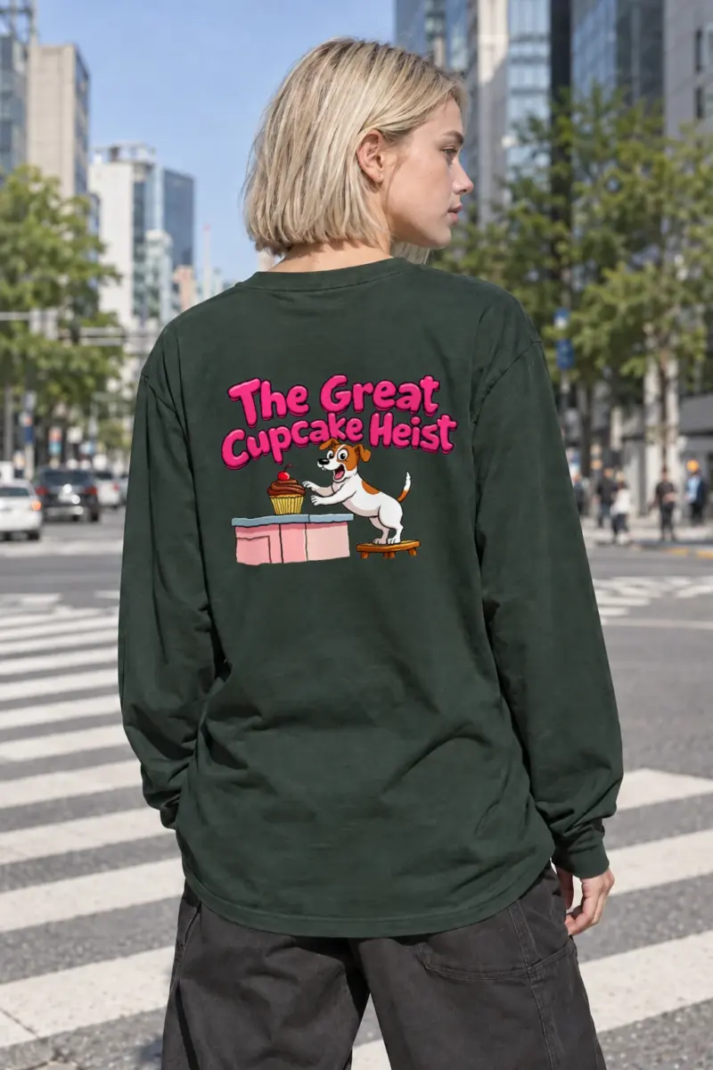 "The Great Cupcake Heist" Unisex Longsleeve T-shirt | Gildan 2400