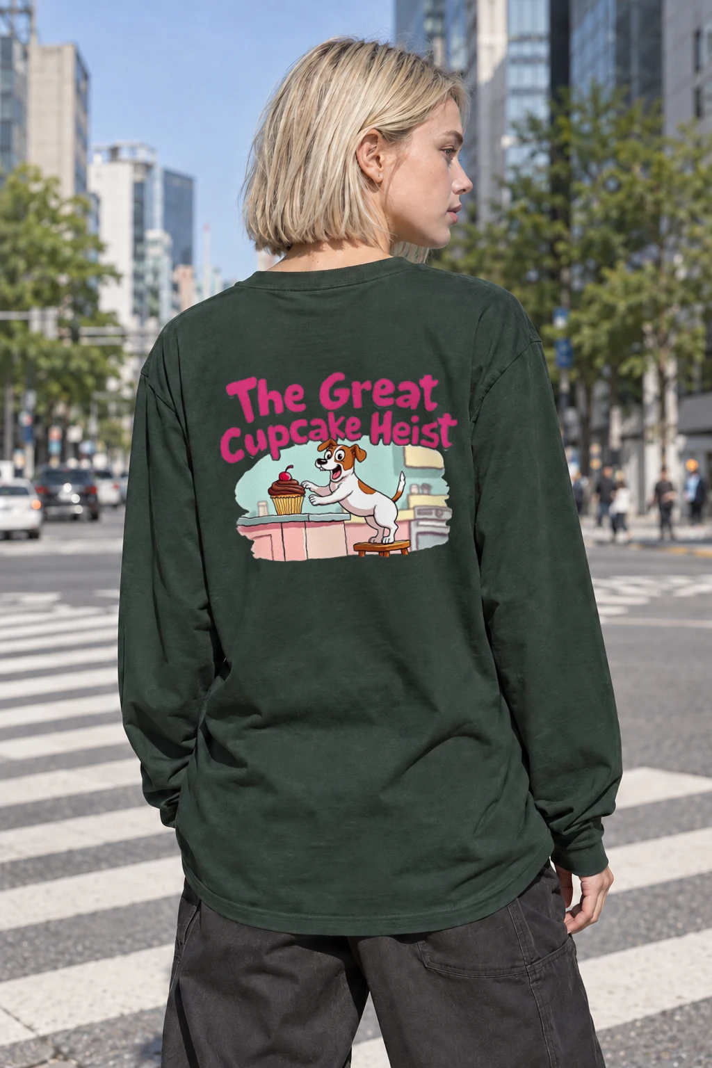 "The Great Cupcake Heist" Unisex Longsleeve T-shirt | Gildan 2400