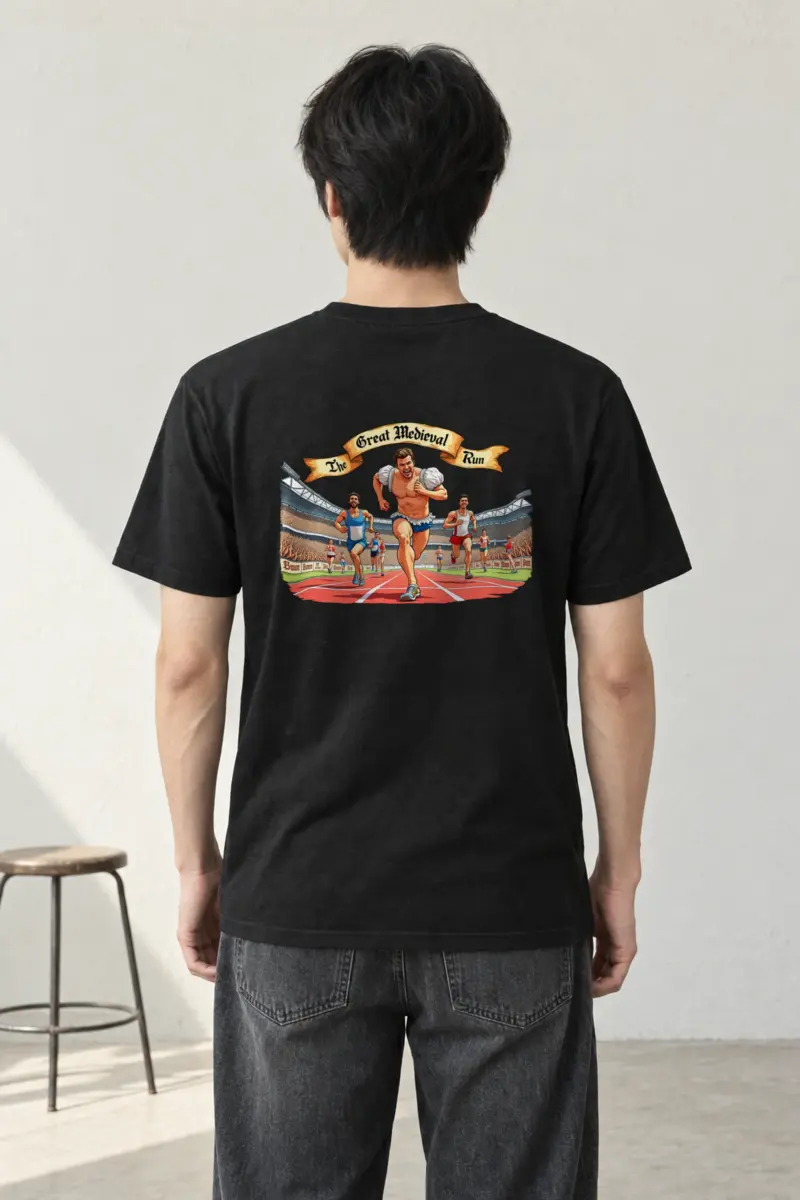 "The Great Medieval Run" Heavyweight Unisex Crewneck T-shirt