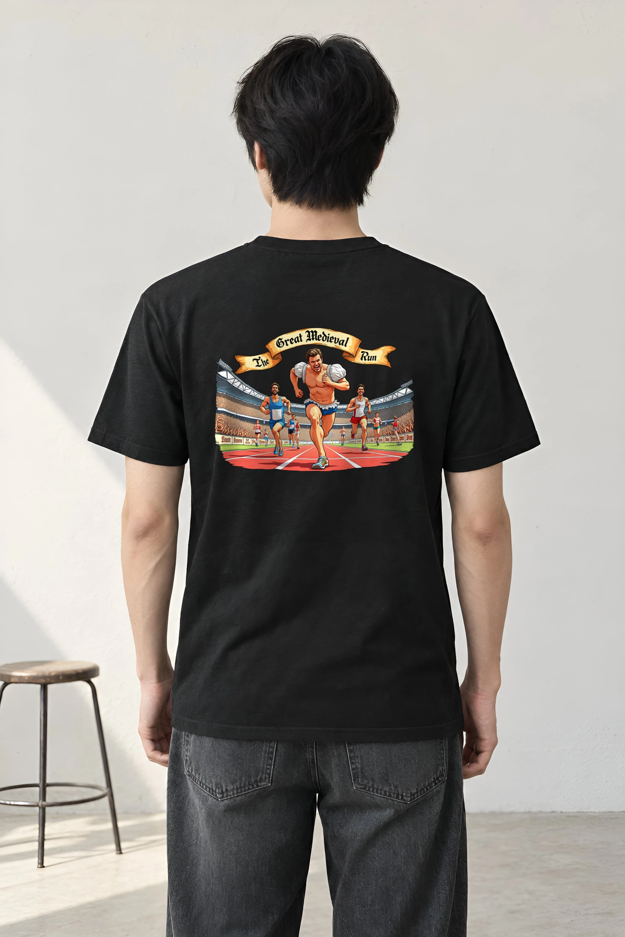 "The Great Medieval Run" Heavyweight Unisex Crewneck T-shirt