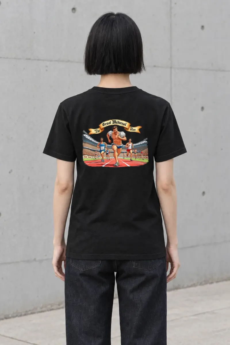 "The Great Medieval Run" Heavyweight Unisex Crewneck T-shirt | Gildan 5000