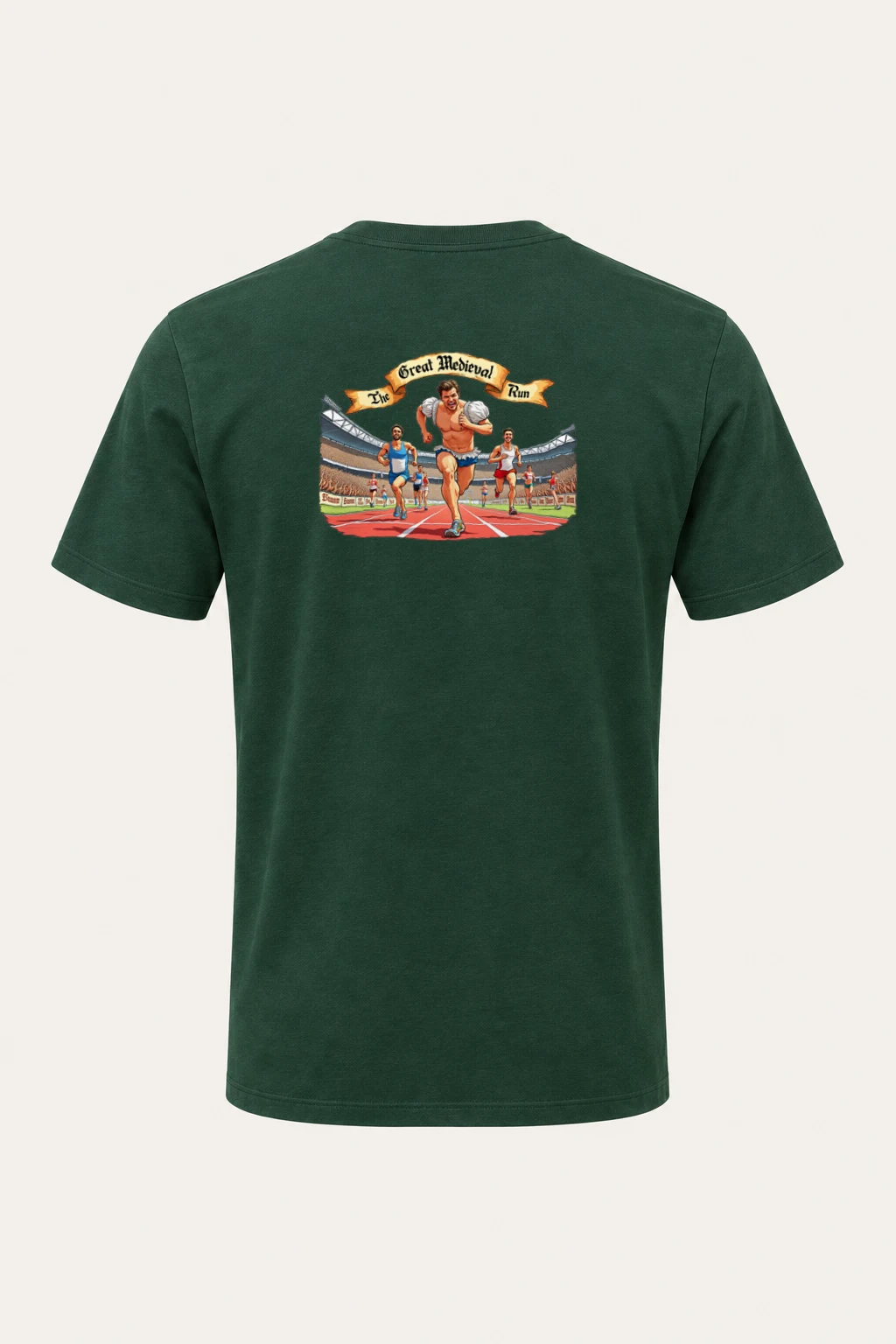 "The Great Medieval Run" Heavyweight Unisex Crewneck T-shirt | Gildan 5000