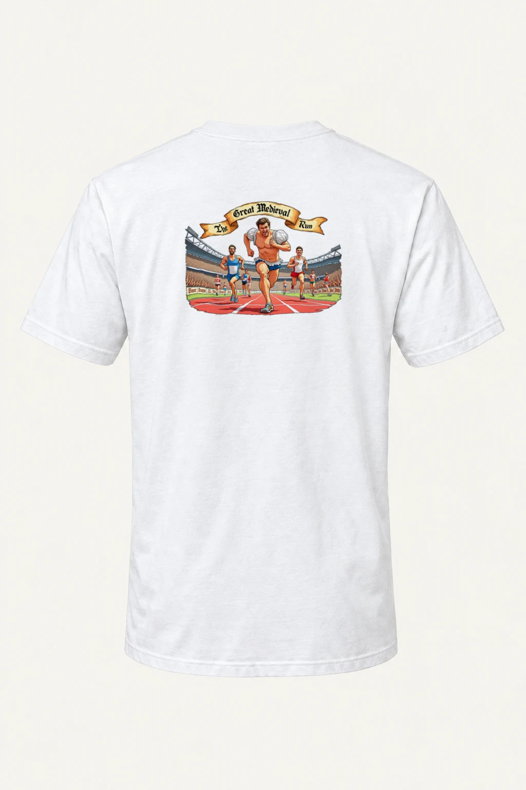 "The Great Medieval Run" Heavyweight Unisex Crewneck T-shirt | Gildan 5000