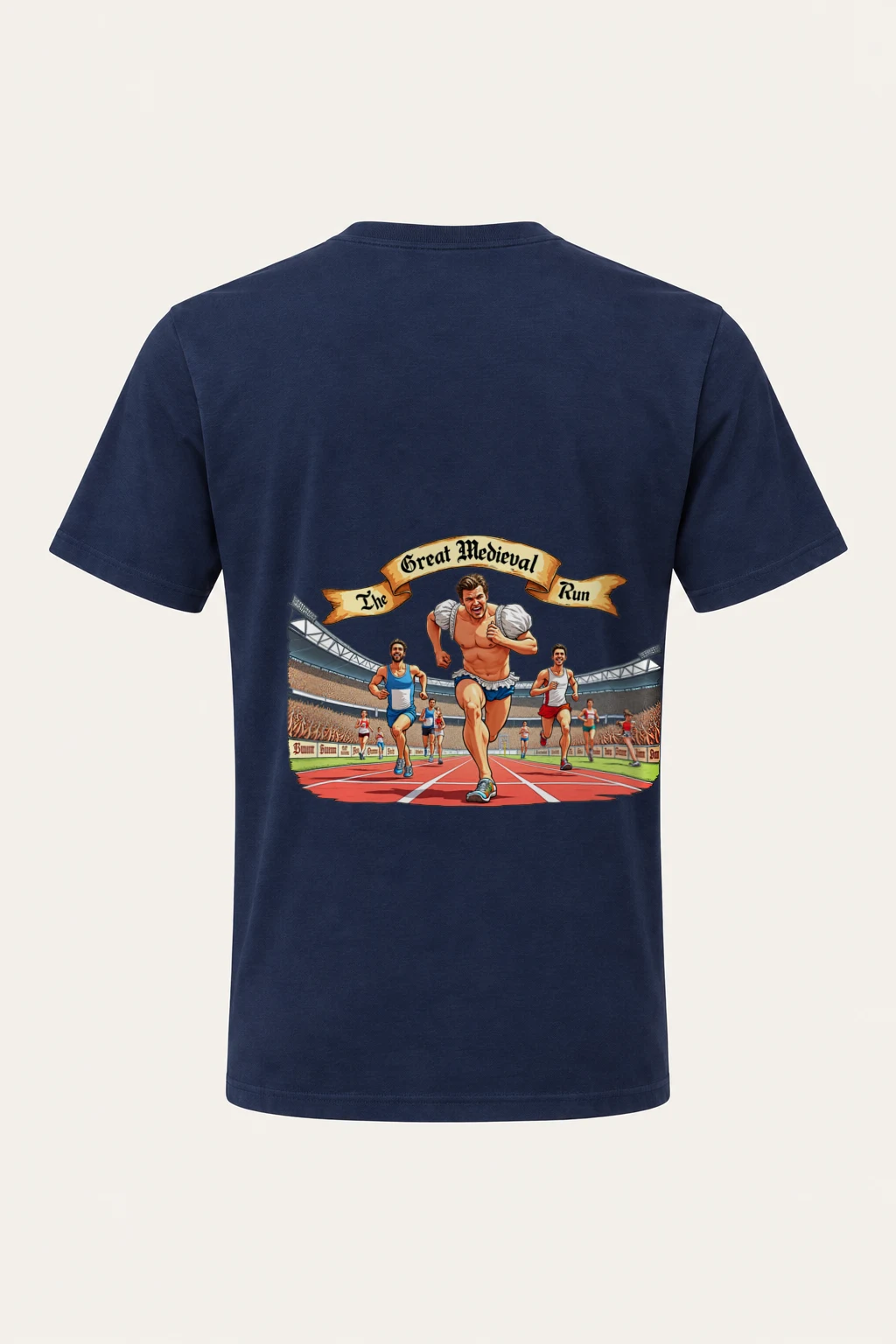 "The Great Medieval Run" Heavyweight Unisex Crewneck T-shirt | Gildan 5000