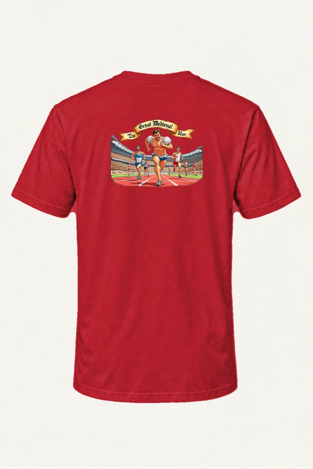 "The Great Medieval Run" Heavyweight Unisex Crewneck T-shirt | Gildan 5000