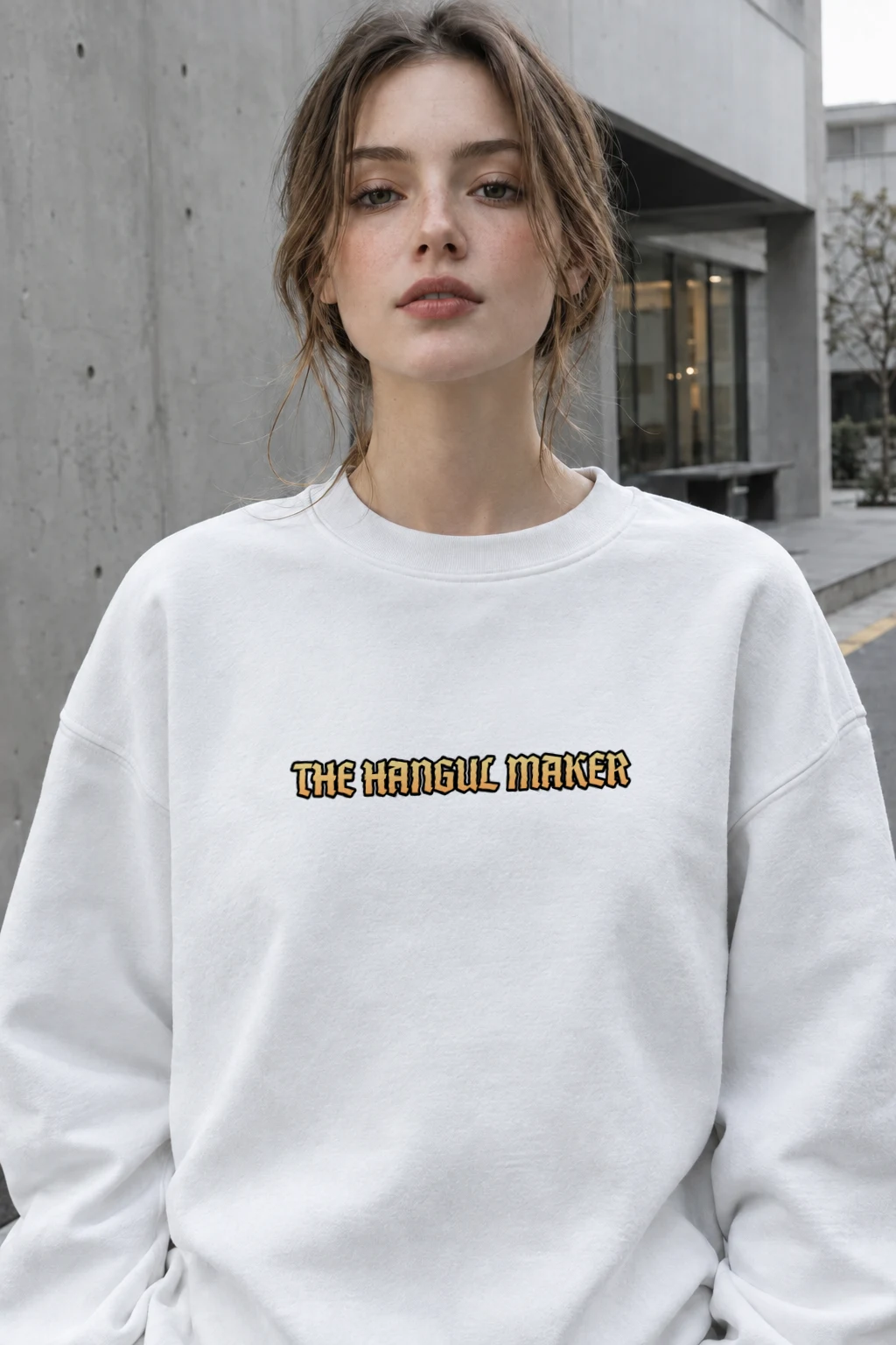 "The Hangul Maker" Heavy Blend Unisex Crewneck Sweatshirt | Gildan 18000