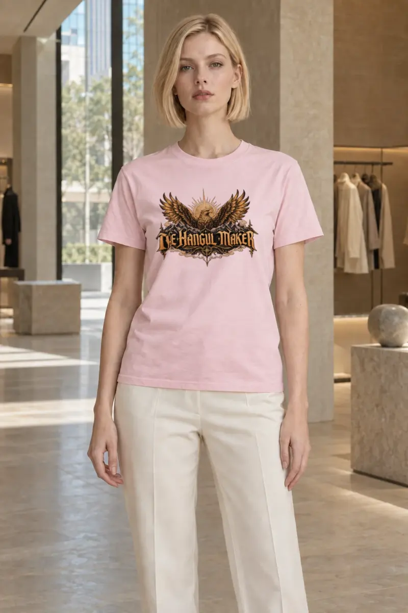 "The Hangul Maker" Heavyweight Unisex Crewneck T-shirt | Gildan 5000