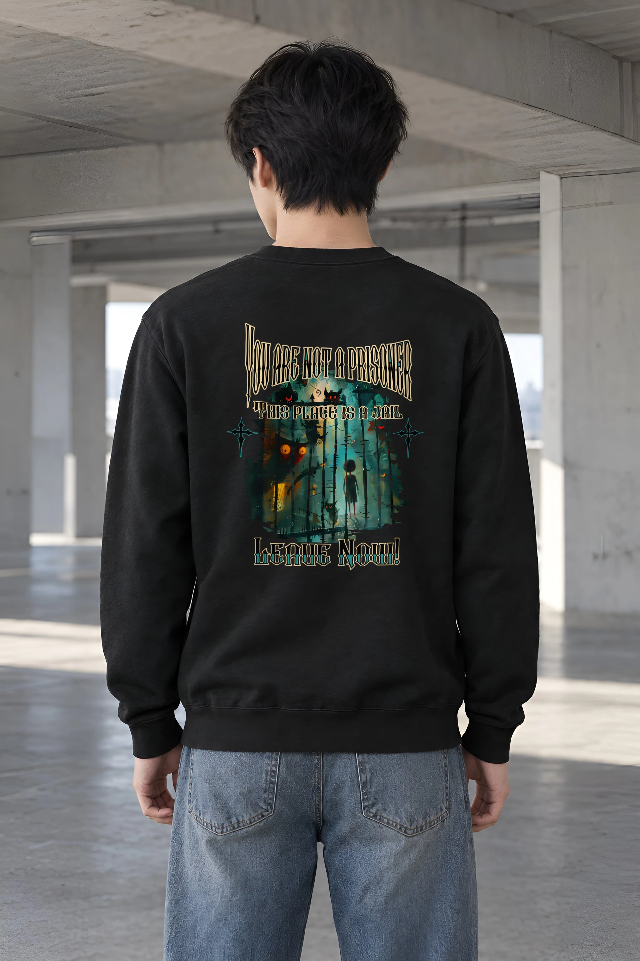 "The Jail Beyond" Heavy Blend Unisex Crewneck Sweatshirt