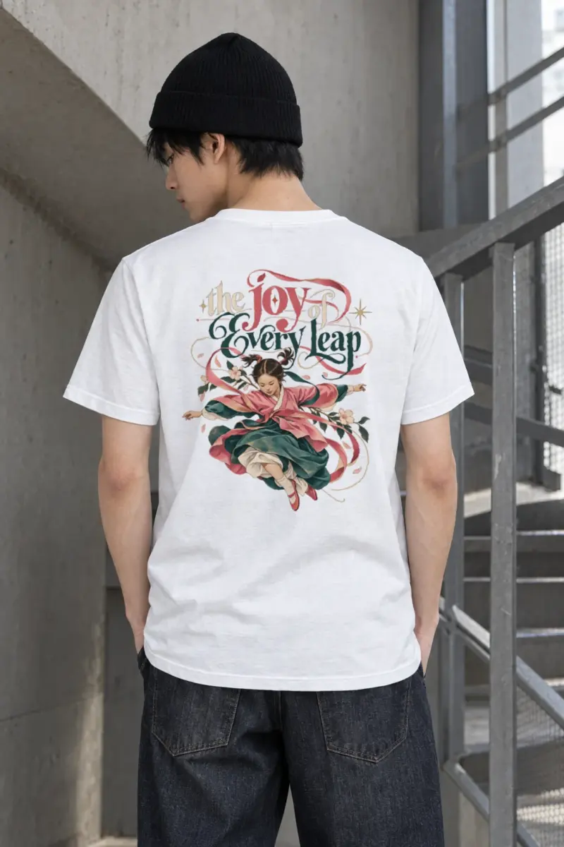 "The Joy of Every Leap" Heavyweight Unisex Crewneck T-shirt | Gildan 5000