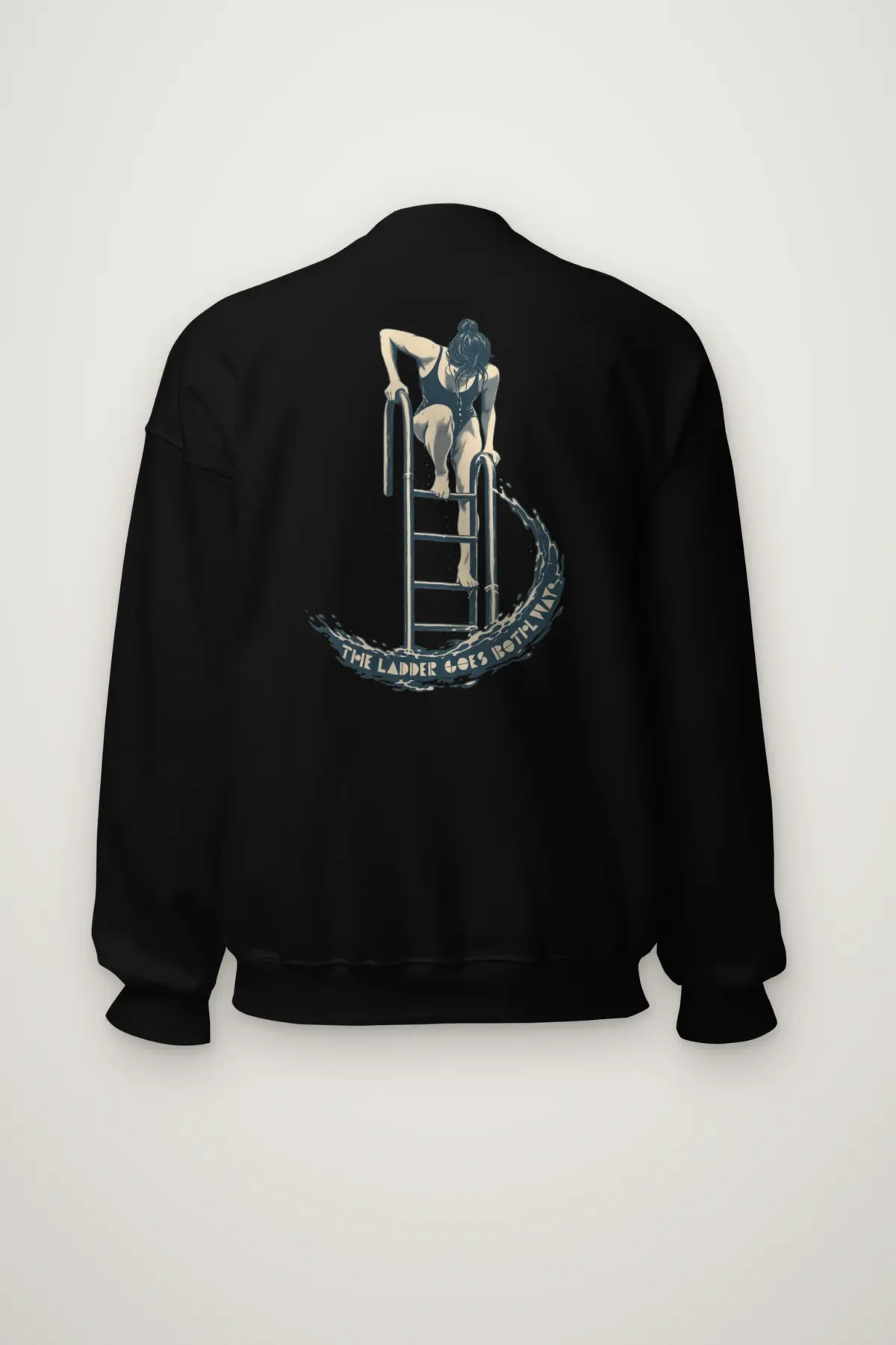 "THE LADDER GOES BOTH WAY" Heavy Blend Unisex Crewneck Sweatshirt