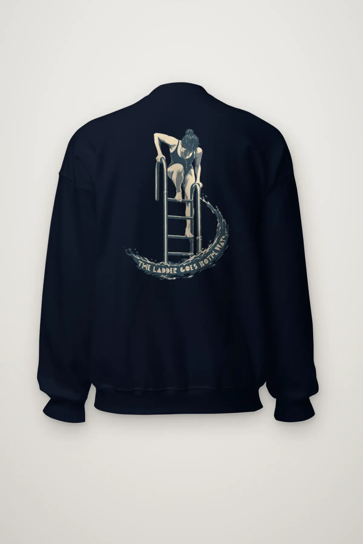 "THE LADDER GOES BOTH WAY" Heavy Blend Unisex Crewneck Sweatshirt