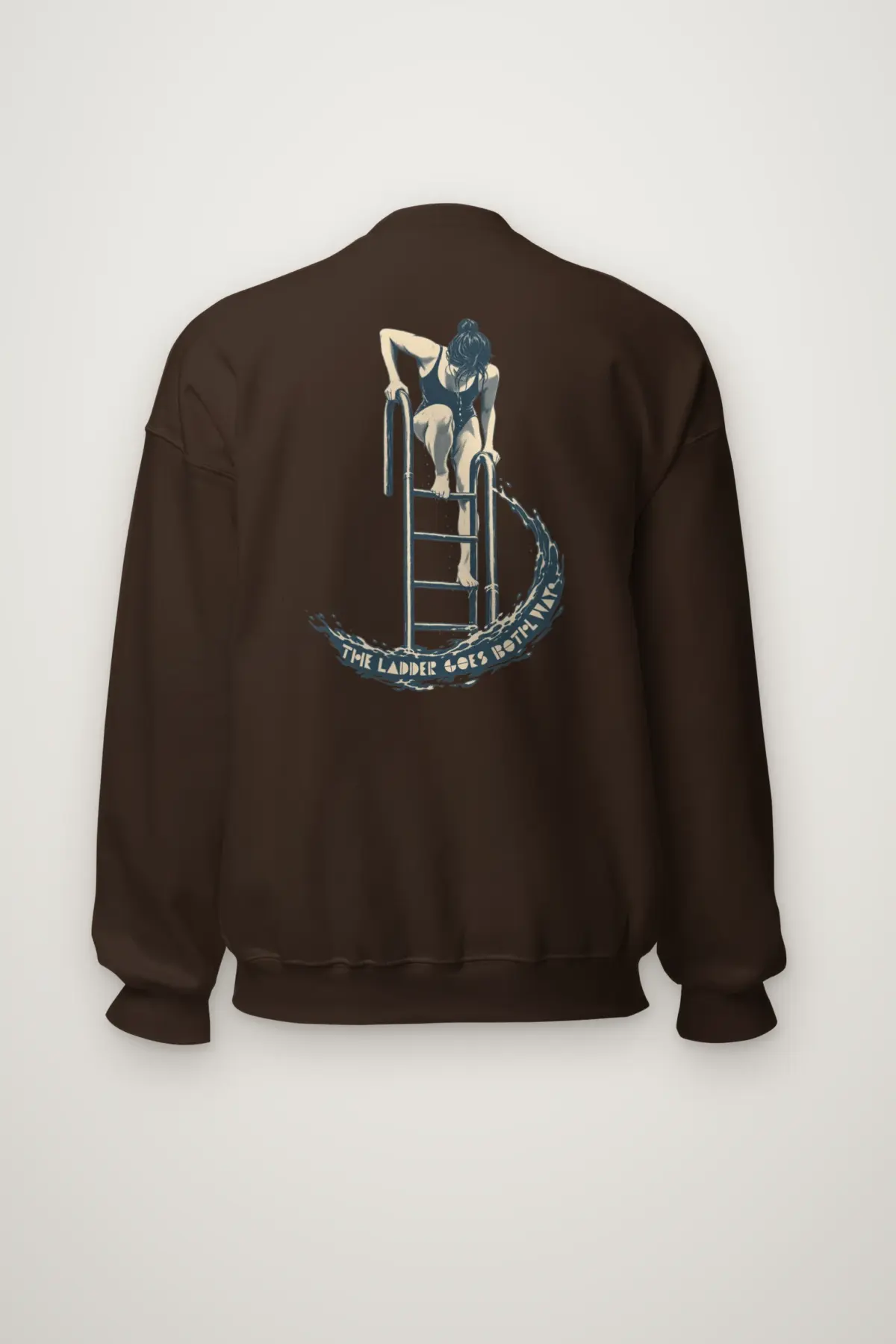 "THE LADDER GOES BOTH WAY" Heavy Blend Unisex Crewneck Sweatshirt