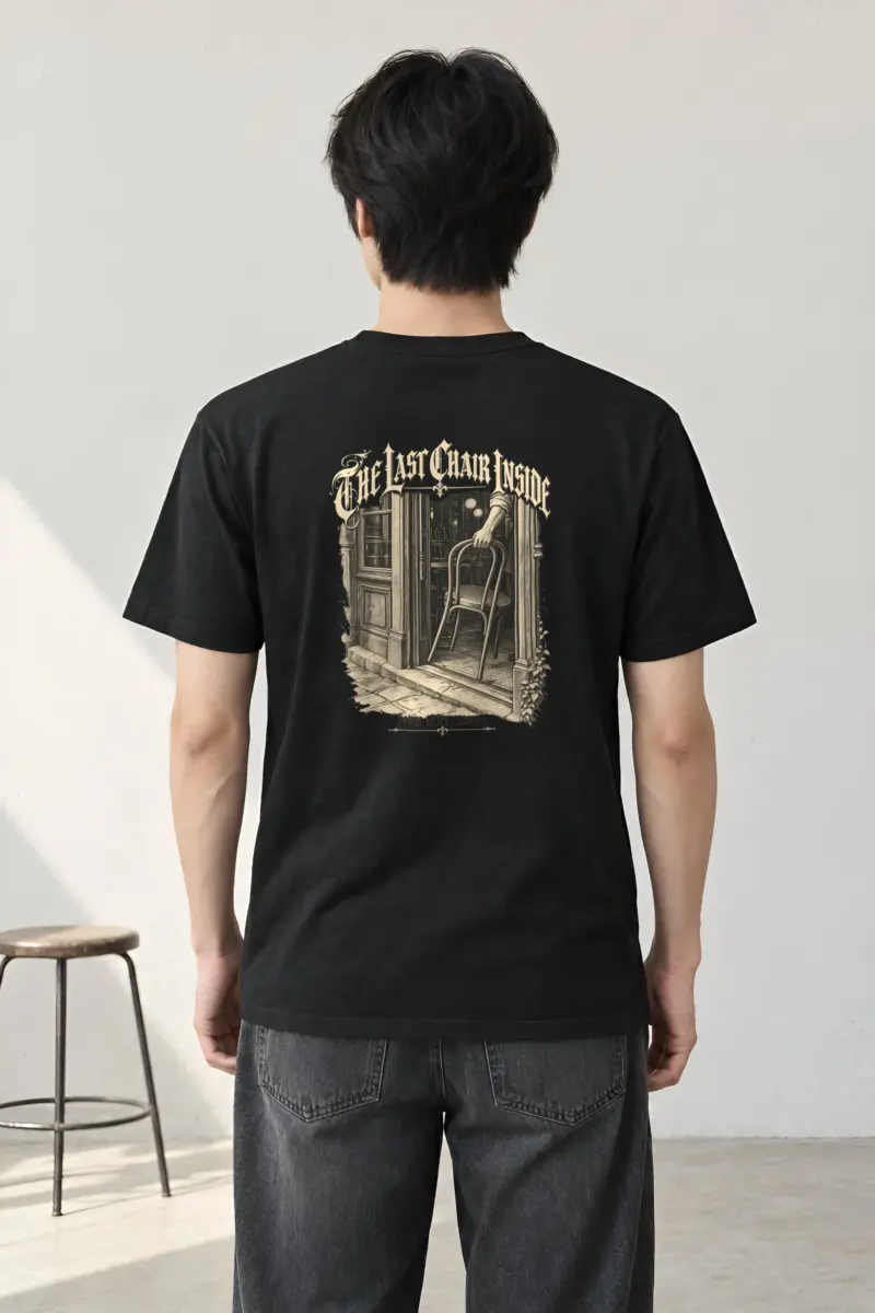 "The Last Chair Inside" Heavyweight Unisex Crewneck T-shirt