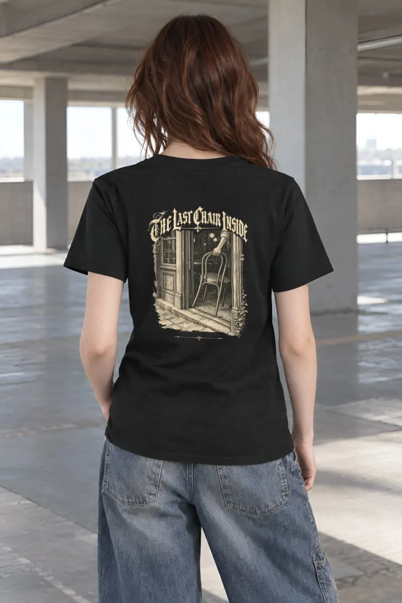 "The Last Chair Inside" Heavyweight Unisex Crewneck T-shirt