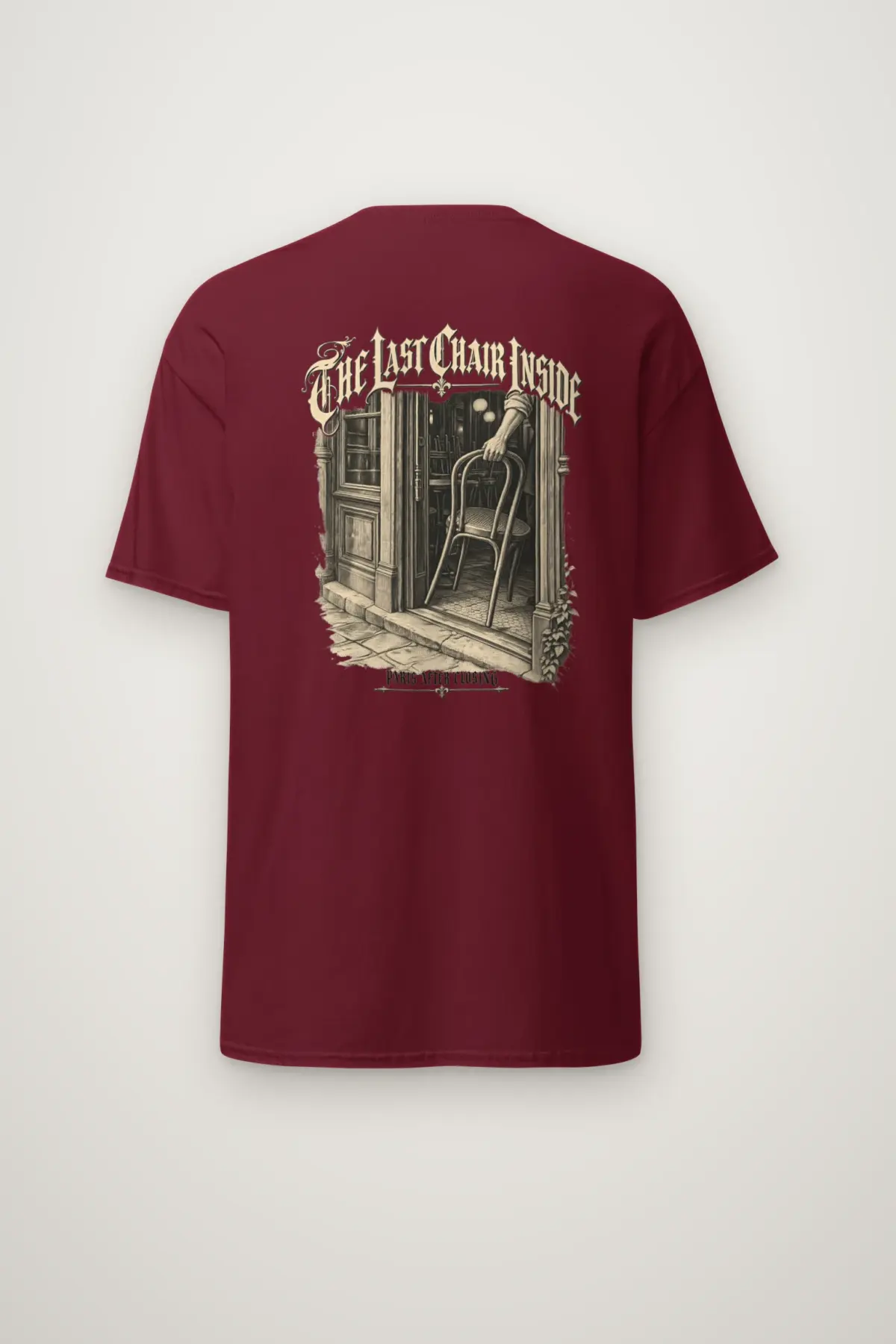 "The Last Chair Inside" Heavyweight Unisex Crewneck T-shirt