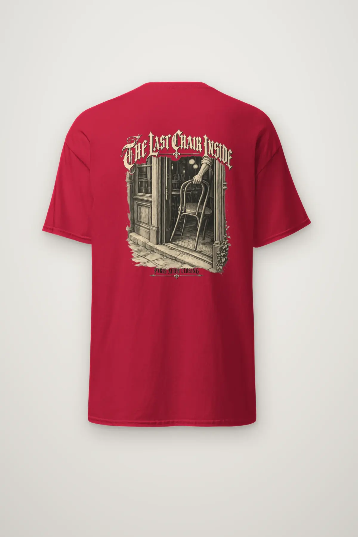 "The Last Chair Inside" Heavyweight Unisex Crewneck T-shirt