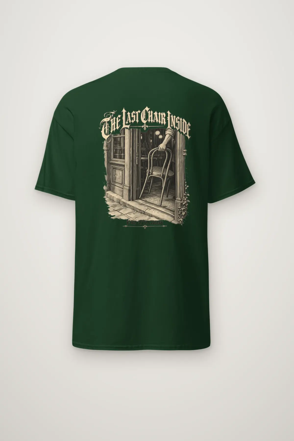 "The Last Chair Inside" Heavyweight Unisex Crewneck T-shirt