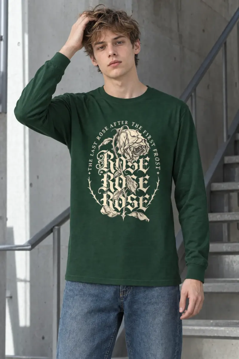 "The Last Rose After The First Frost" Unisex Longsleeve T-shirt