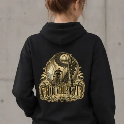 "THE LIGHTHOUSE STAIR" Heavy Blend Unisex Pullover Hoodie