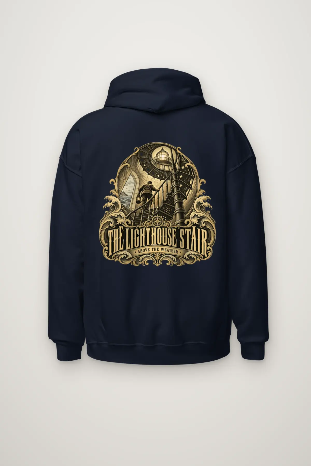 "THE LIGHTHOUSE STAIR" Heavy Blend Unisex Pullover Hoodie