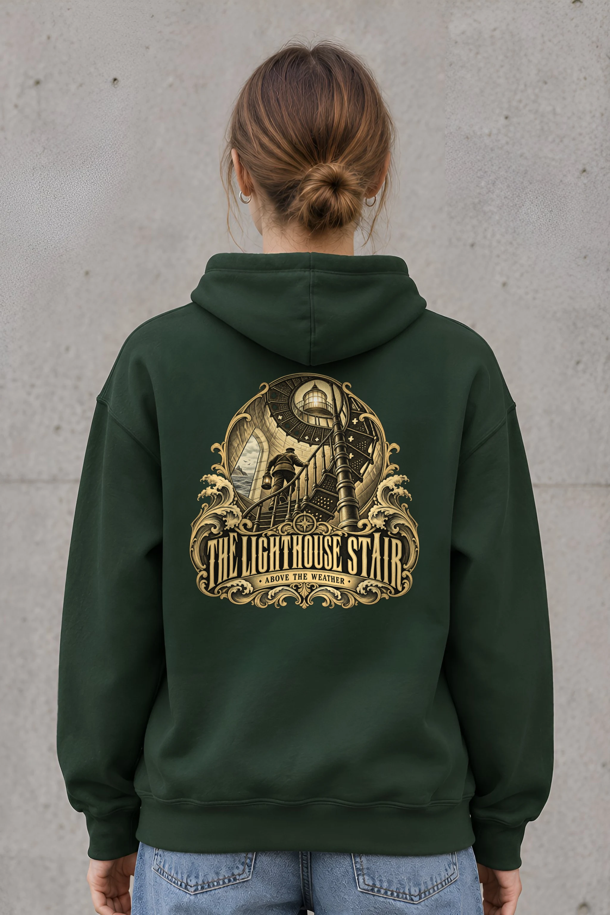 "THE LIGHTHOUSE STAIR" Heavy Blend Unisex Pullover Hoodie