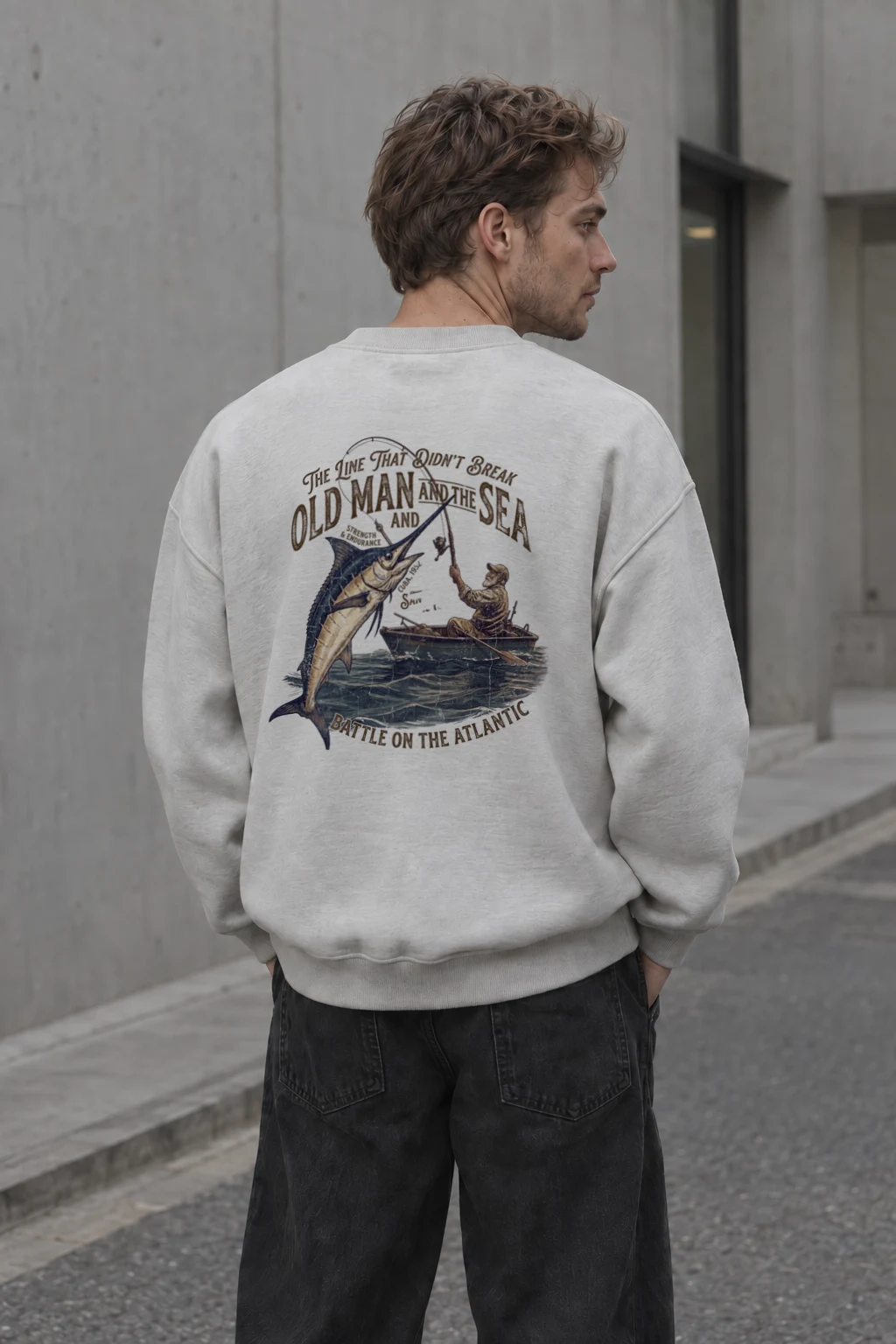 "The Line That Didn’t Break" Heavy Blend Unisex Crewneck Sweatshirt | Gildan 18000