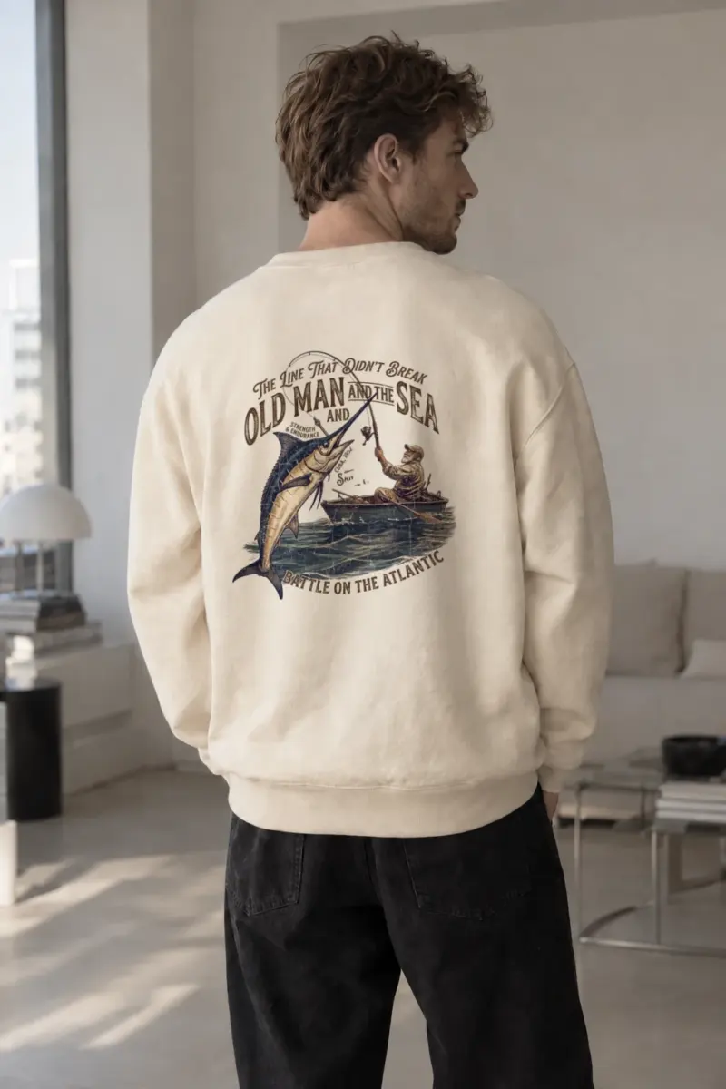 "The Line That Didn’t Break" Unisex Sponge Fleece Crewneck Sweatshirt | Bella + Canvas 3901