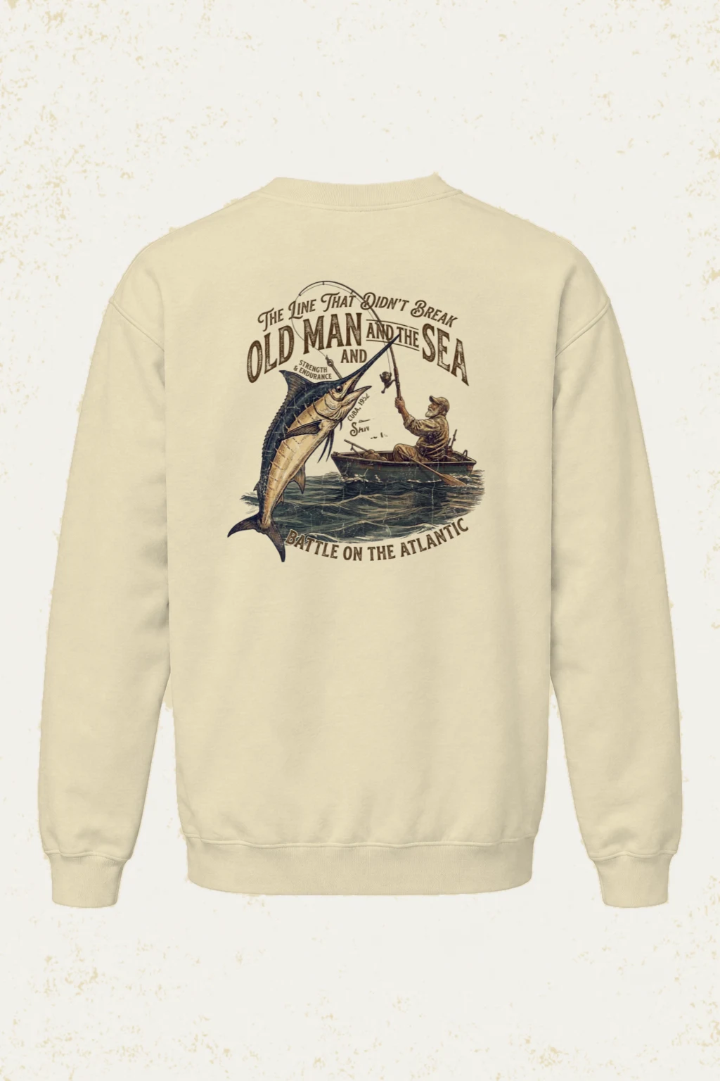 "The Line That Didn’t Break" Unisex Sponge Fleece Crewneck Sweatshirt | Bella + Canvas 3901