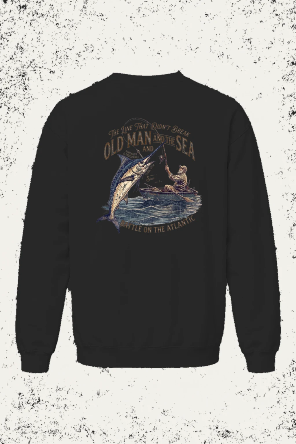 "The Line That Didn’t Break" Unisex Sponge Fleece Crewneck Sweatshirt | Bella + Canvas 3901