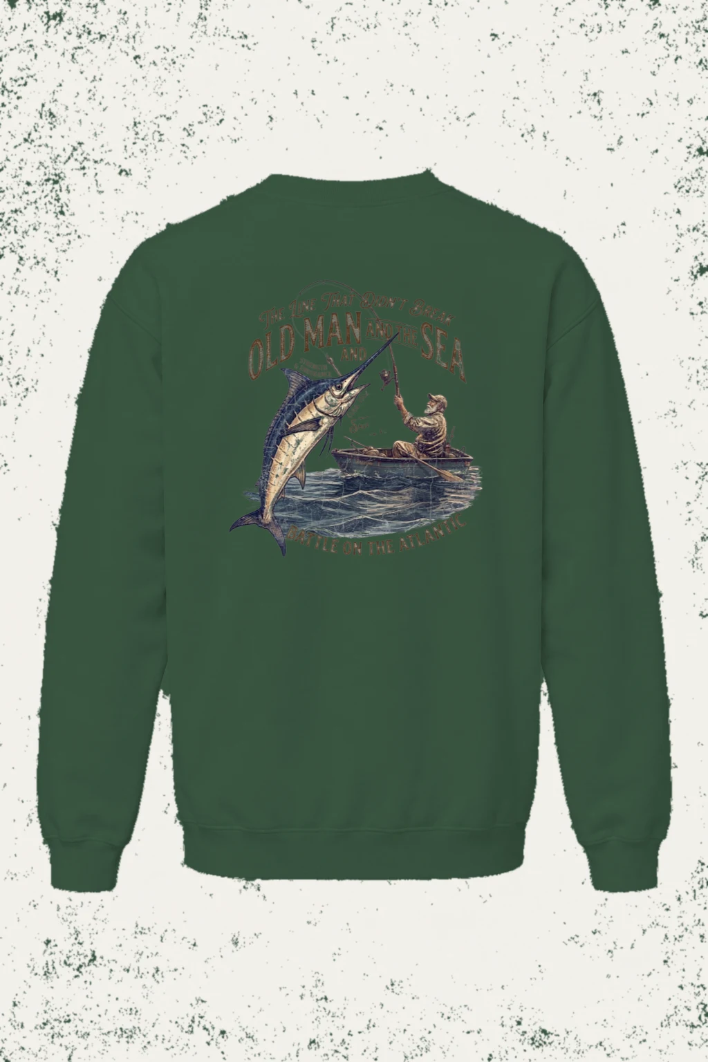 "The Line That Didn’t Break" Unisex Sponge Fleece Crewneck Sweatshirt | Bella + Canvas 3901