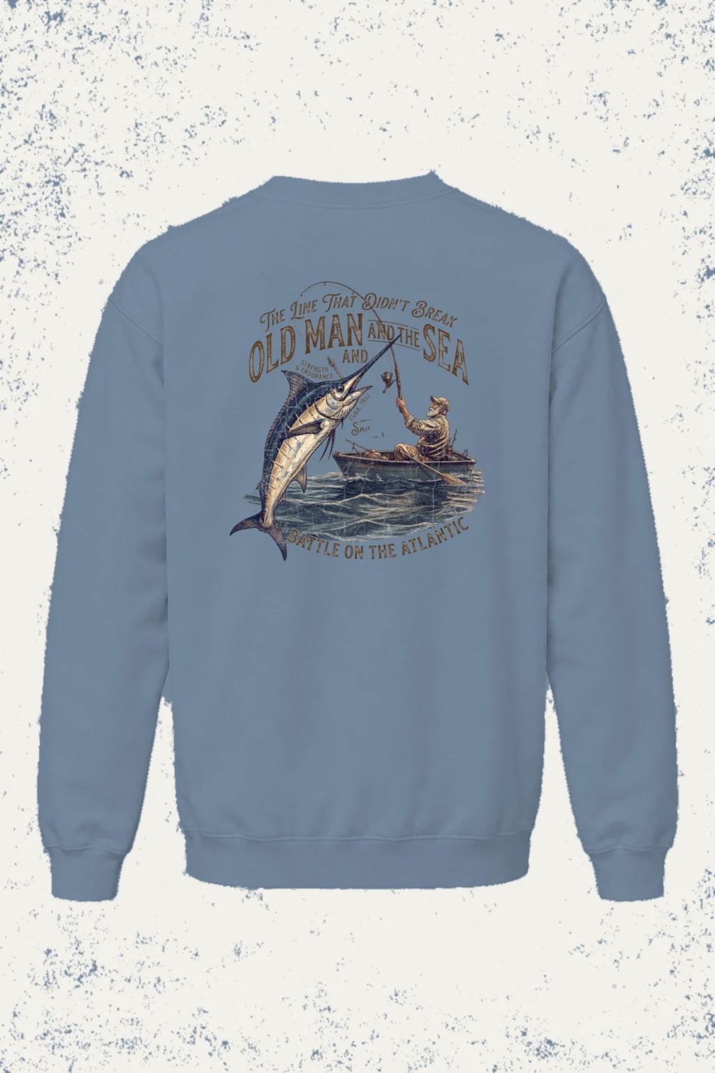 "The Line That Didn’t Break" Unisex Sponge Fleece Crewneck Sweatshirt | Bella + Canvas 3901