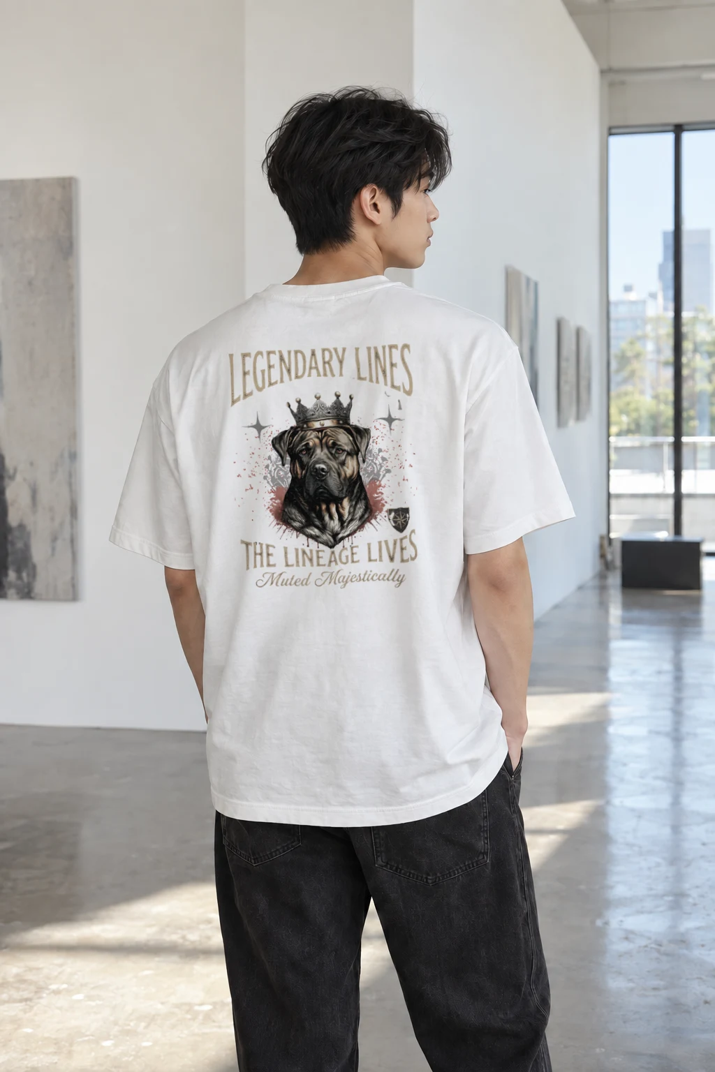 "The Lineage Lives" Heavyweight Unisex Crewneck T-shirt | Gildan 5000