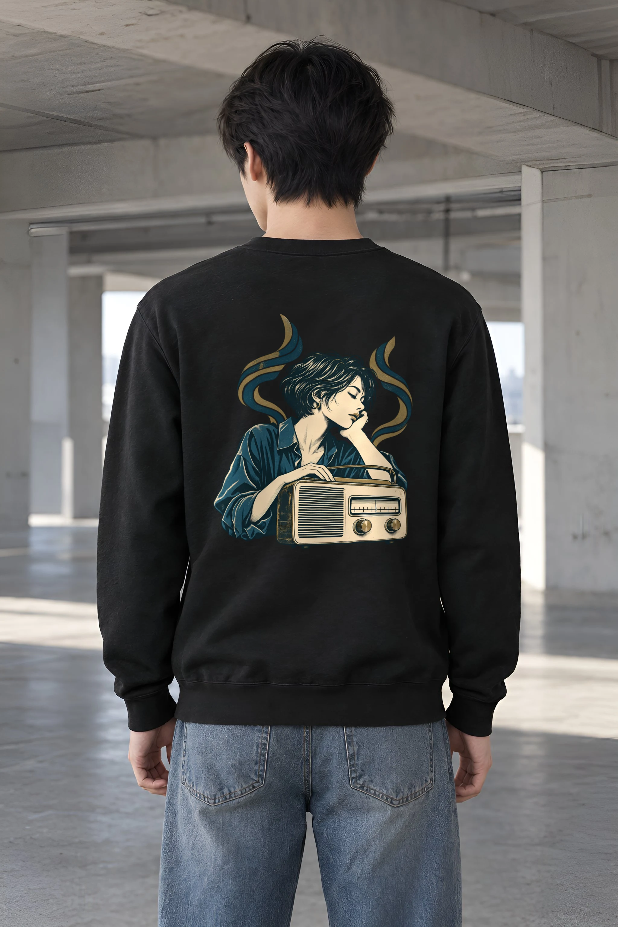 "The Listening Hour" Heavy Blend Unisex Crewneck Sweatshirt