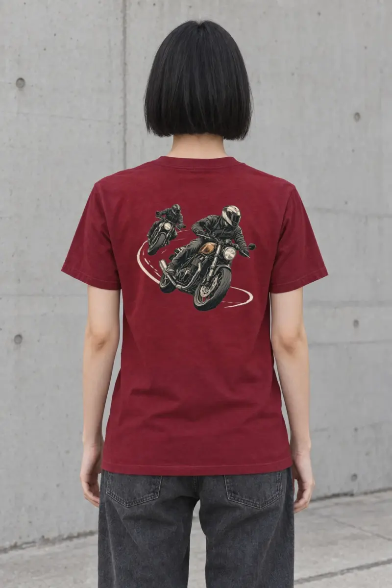 "The Long Curve" Heavyweight Unisex Crewneck T-shirt