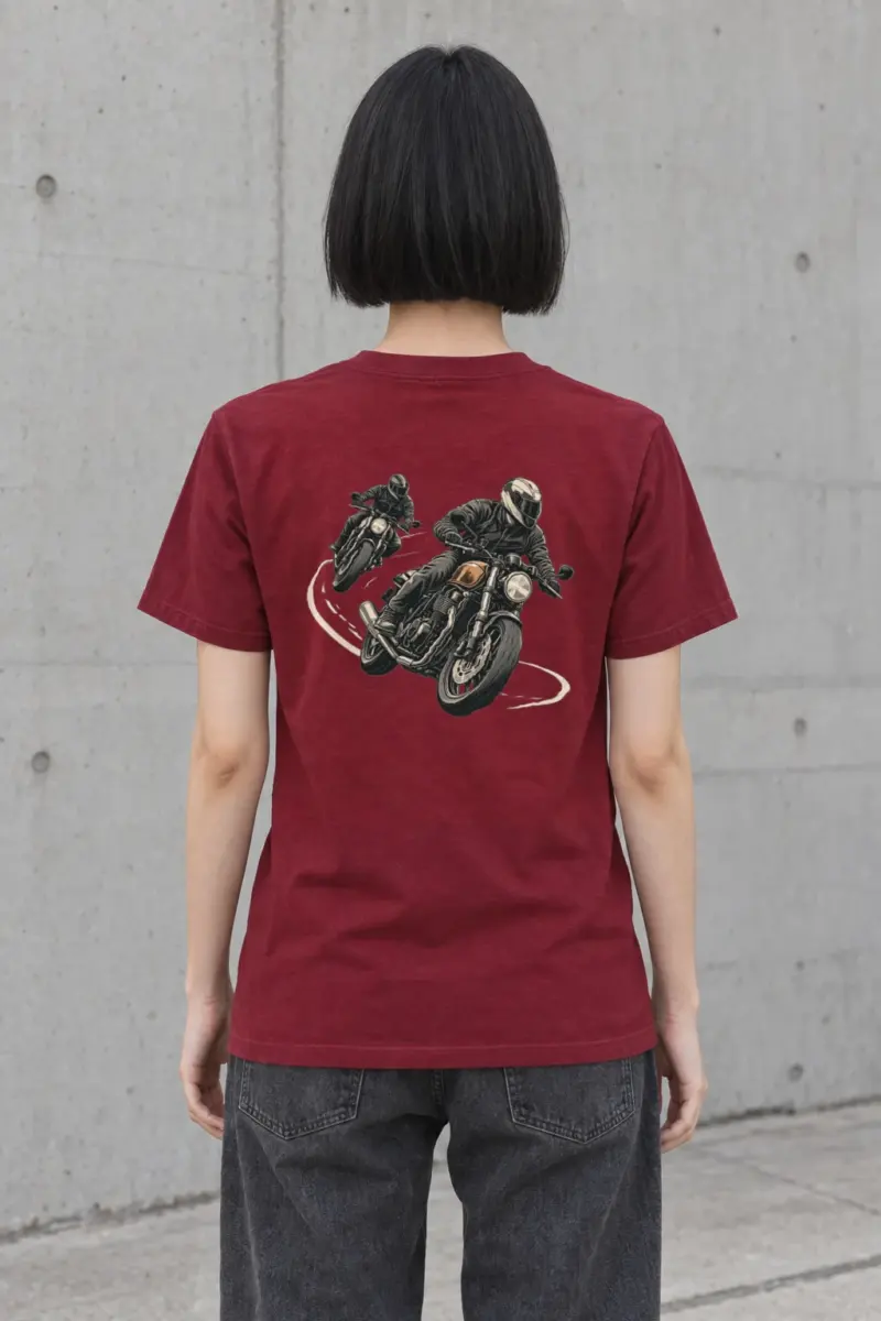 "The Long Curve" Heavyweight Unisex Crewneck T-shirt