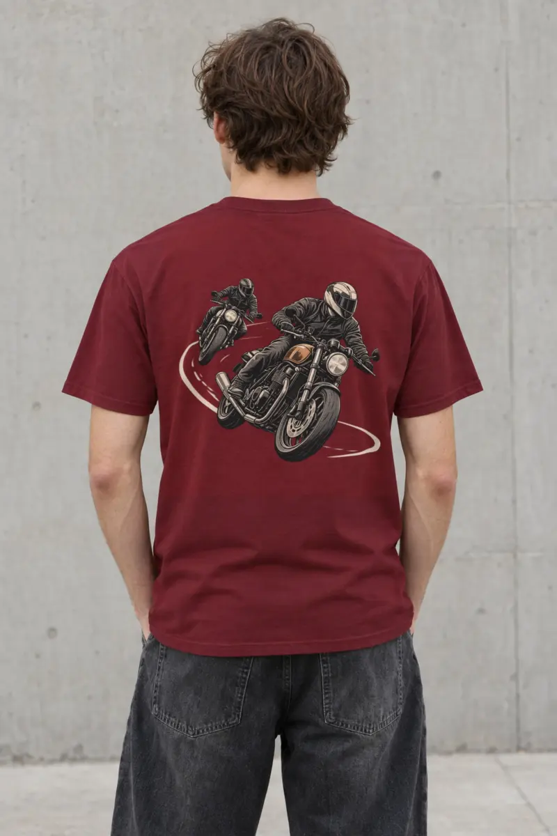 "The Long Curve" Heavyweight Unisex Crewneck T-shirt
