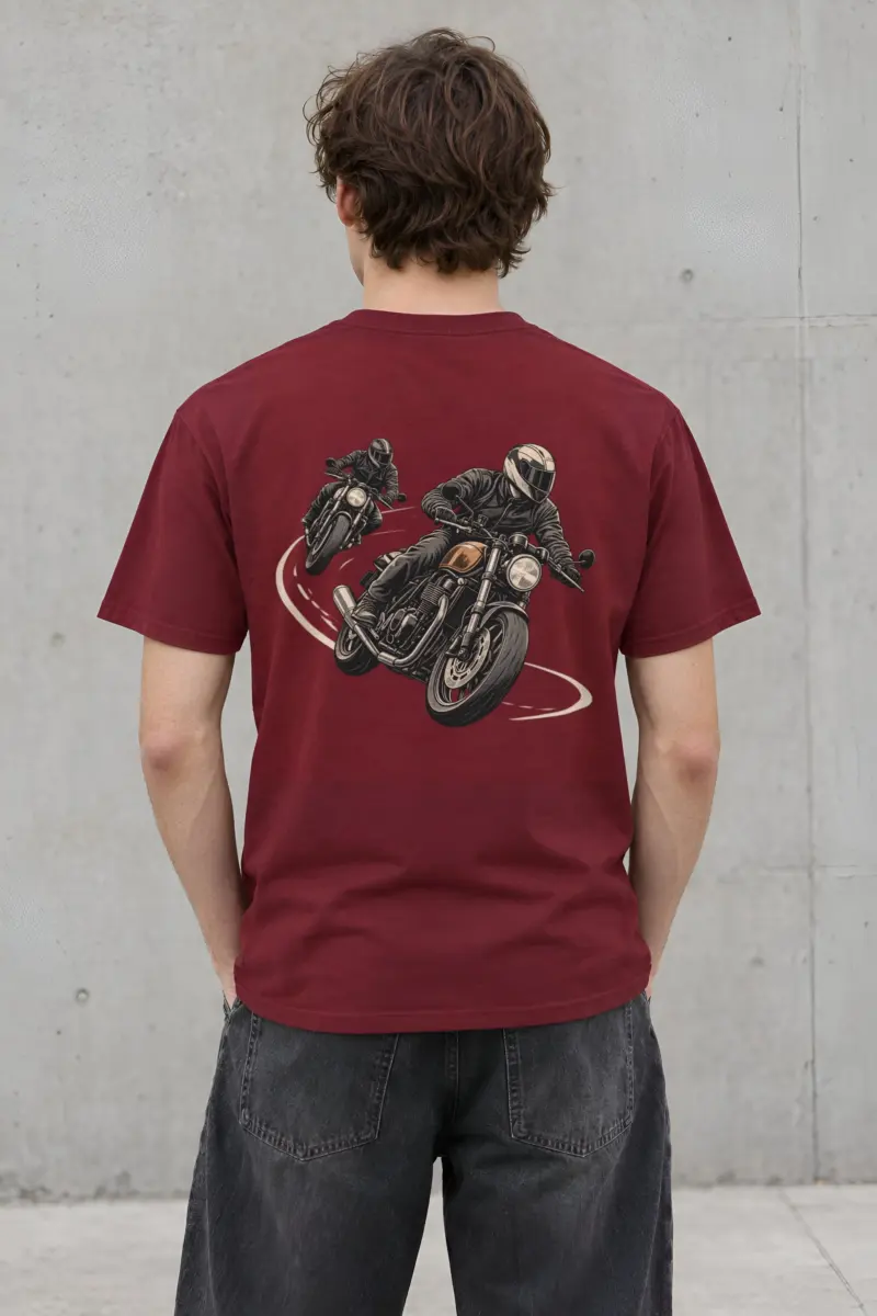"The Long Curve" Heavyweight Unisex Crewneck T-shirt