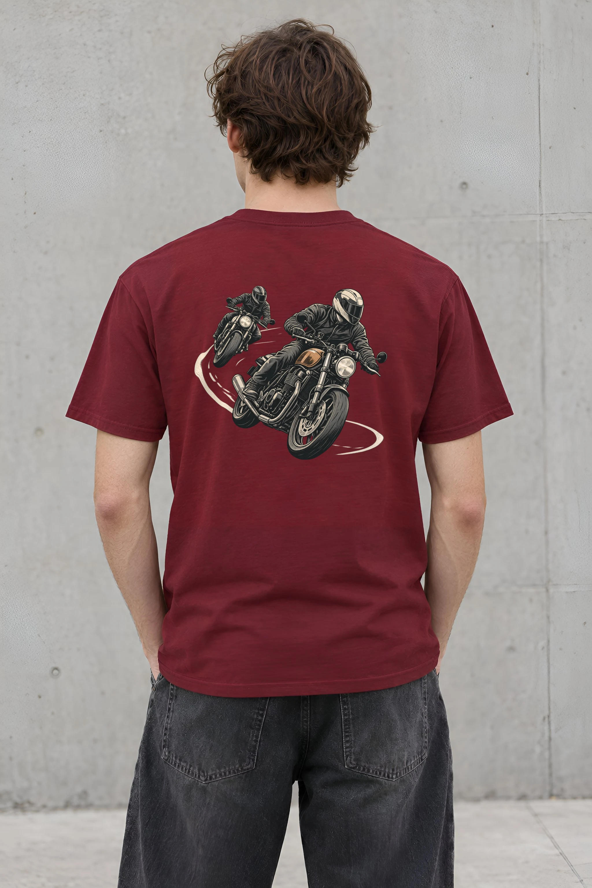 "The Long Curve" Heavyweight Unisex Crewneck T-shirt